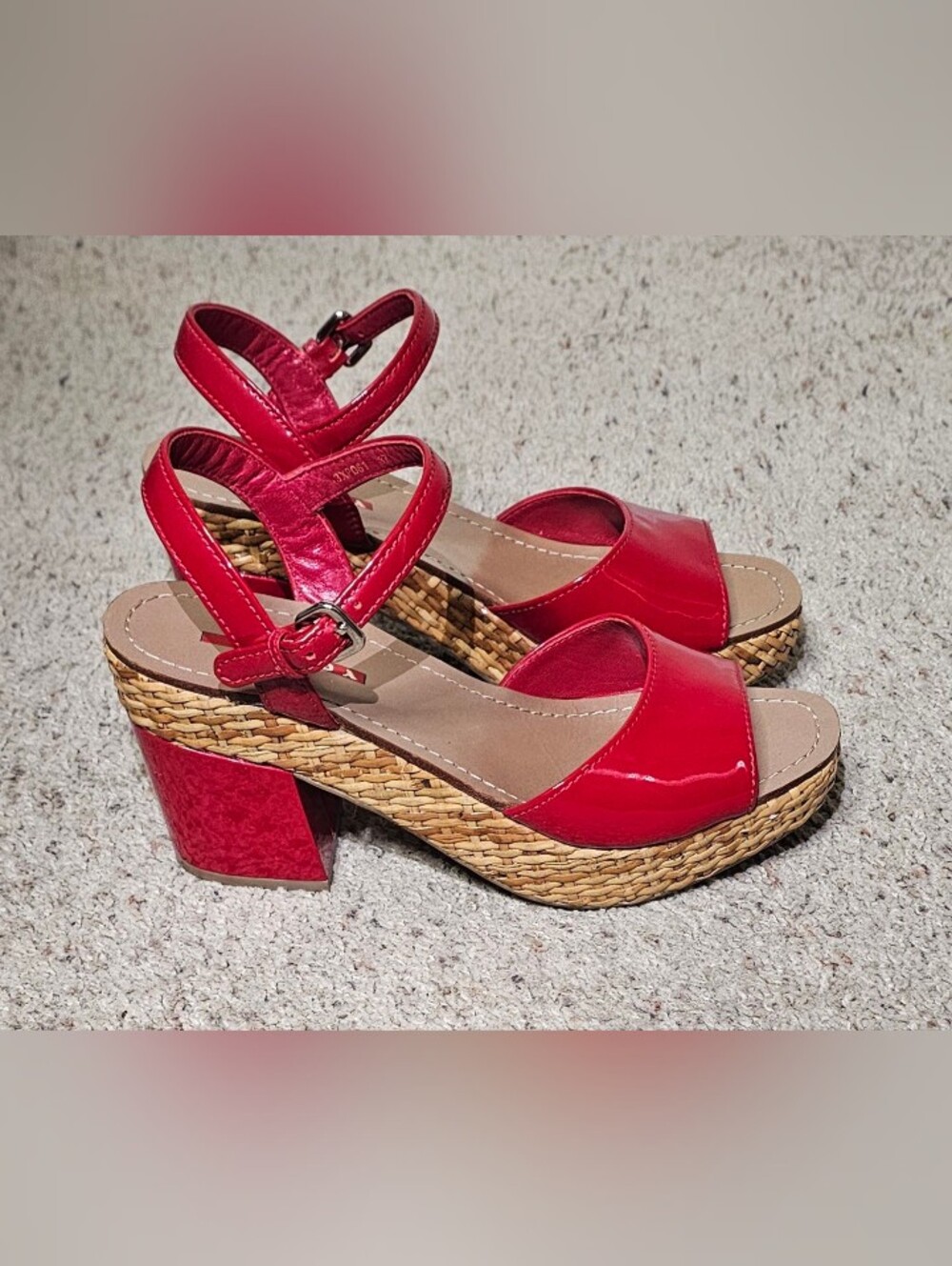 Prada Sport Patent Leather Espadrilles